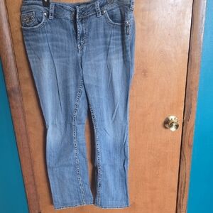 Ladies SILVER jeans Suki